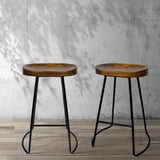 Set of 4 Vintage Tractor Bar Stools Retro Bar Stool Industrial Chairs Black 65c - BSR