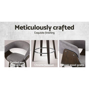Bar Stool Wooden Swivel Bar Stool Kitchen Dining Chair Wood Grey - BSR