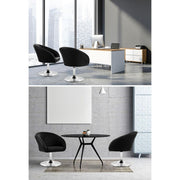 Bar Stools Accent Chairs Kitchen Bar Stool Swivel Gas Lift PU Leather Black - BSR