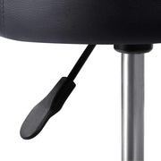 PU Leather Swivel Salon Stool - Black - BSR