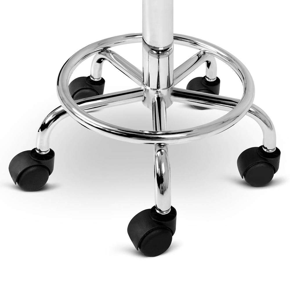 PU Leather Swivel Salon Stool - Black - BSR