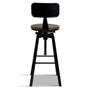 Rustic Industrial Metal Bar Stool - BSR