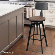Rustic Industrial Metal Bar Stool - BSR