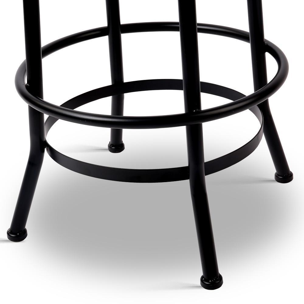 Rustic Industrial Round Bar Stool - BSR