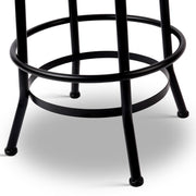 Rustic Industrial Round Bar Stool - BSR