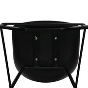 Set of 2 Metal Bar Stools - Black - BSR