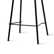 Set of 2 Metal Bar Stools - Black - BSR