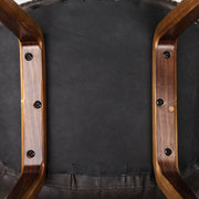 Set of 2 PU Leather Bar Stools - Walnut - BSR
