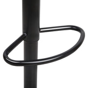 Set of 2 PU Leather Gas Lift Bar Stools - Black - BSR
