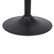 Set of 2 PU Leather Gas Lift Bar Stools - Black - BSR