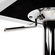 Set of 2 PU Leather Gas Lift Bar Stools - White - BSR