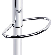 Set of 2 PU Leather Gas Lift Bar Stools - White - BSR