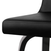 Set of 2 Wooden Bar Stool - Black - BSR