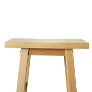 Set of 2 Wooden Backless Bar Stools - Natural - BSR