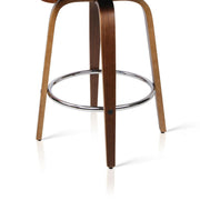 Set of 2 Wooden Bar Stools - Black - BSR