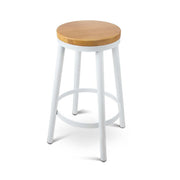 Set of 2 Wooden Stackable Bar Stools - BSR