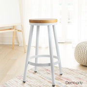 Set of 2 Wooden Stackable Bar Stools - BSR
