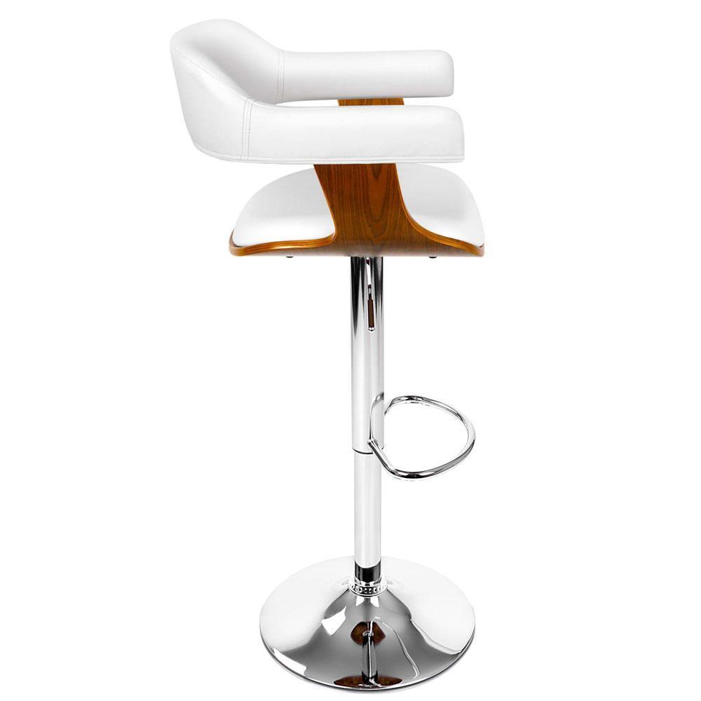 Wooden Bar Stool - White - BSR