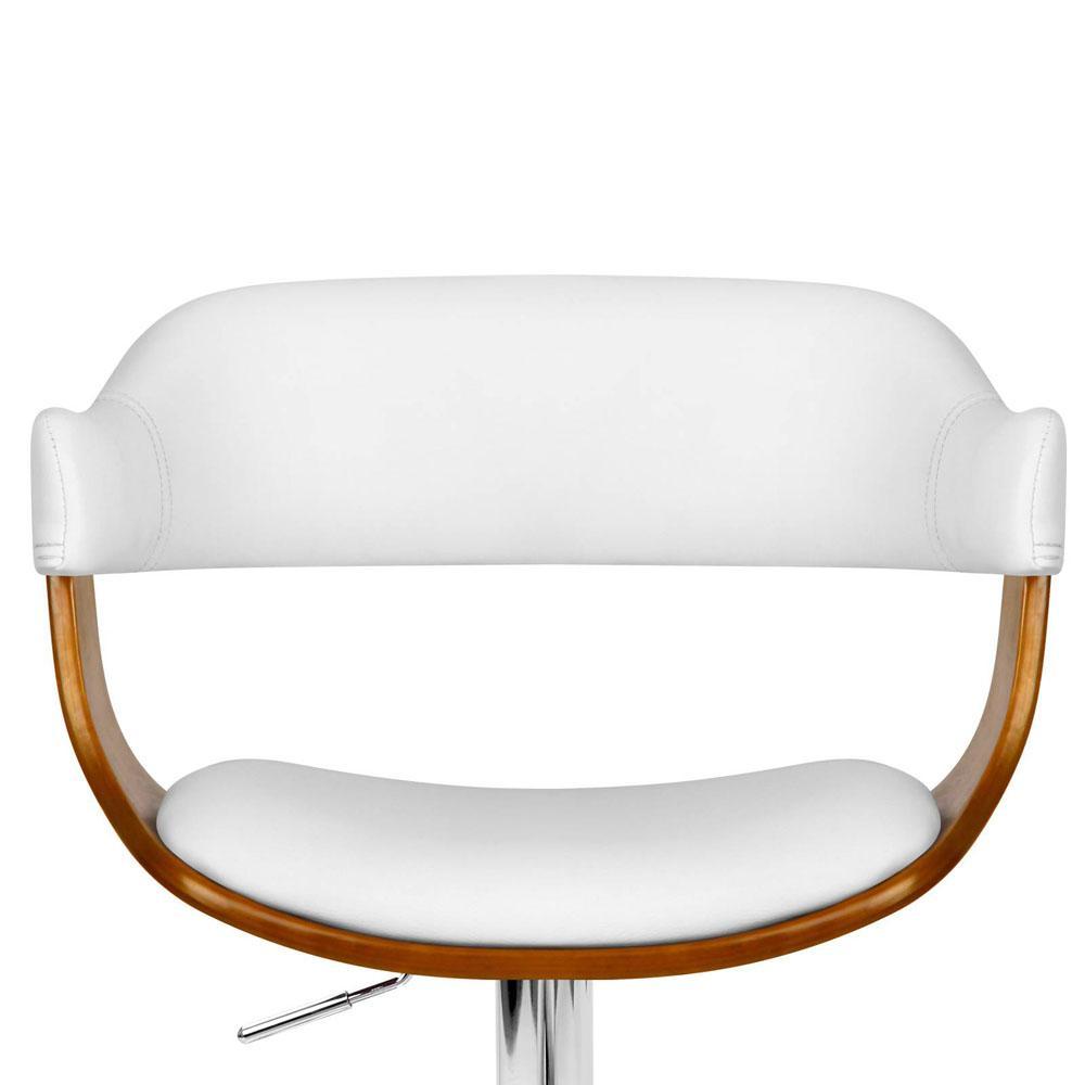 Wooden Bar Stool - White - BSR
