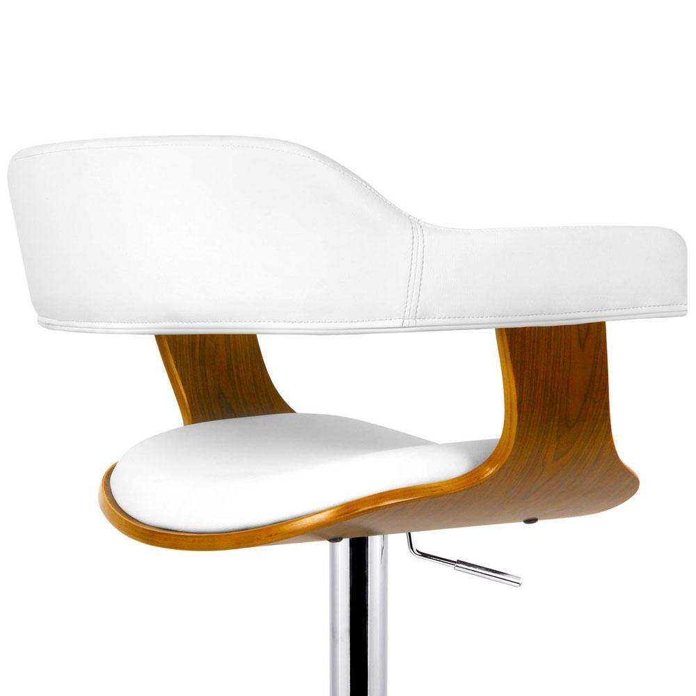 Wooden Bar Stool - White - BSR