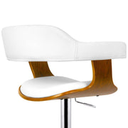 Wooden Bar Stool - White - BSR
