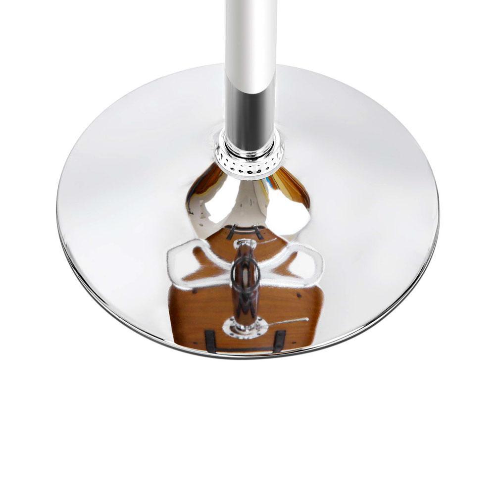 Wooden Gas Lift  Bar Stools - White - BSR