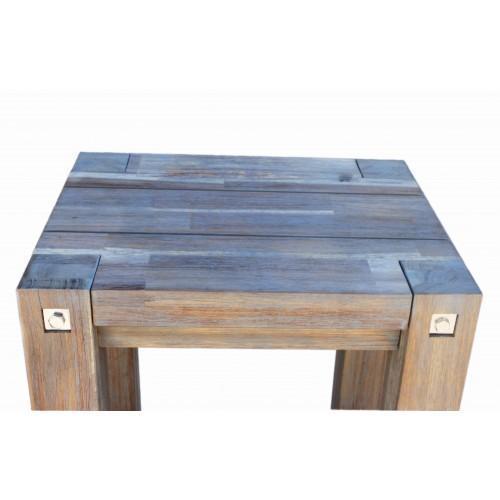 Sturdy Stool Grey Brush Finish - BSR