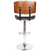 Wooden Gas Lift  Bar Stools - Black - BSR
